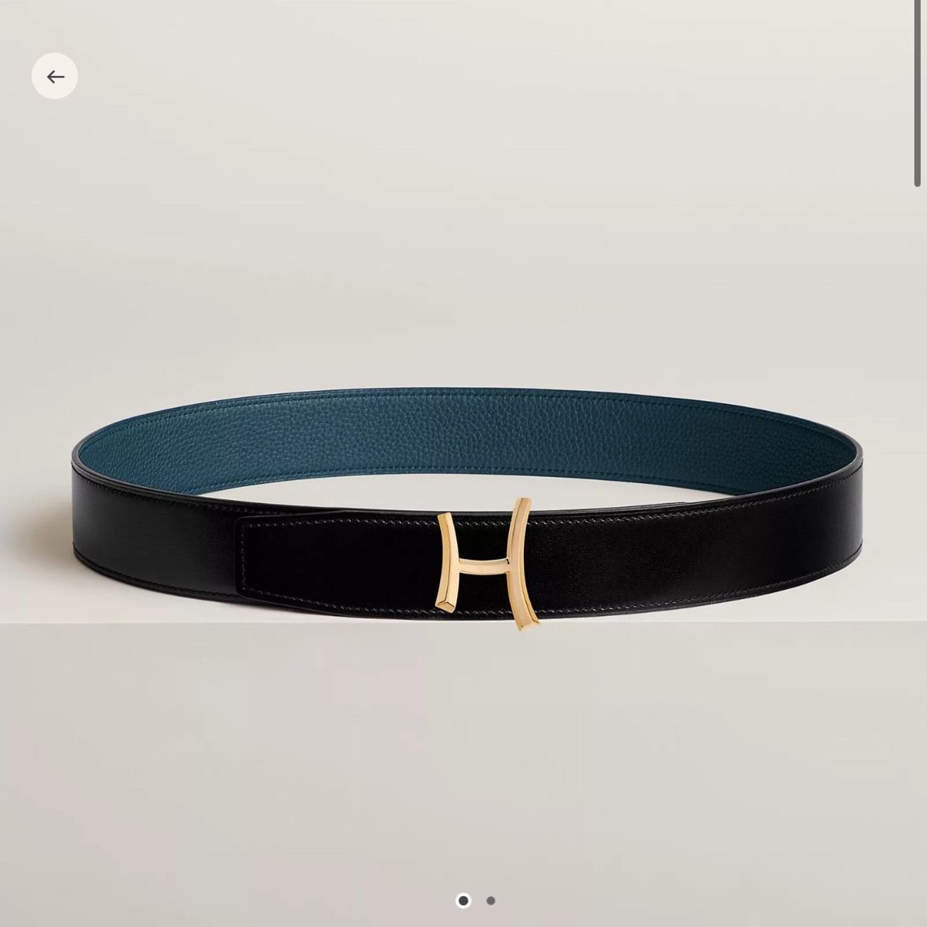 Hermes-브러쉬 처리된 페르마브라스벨트 38mm