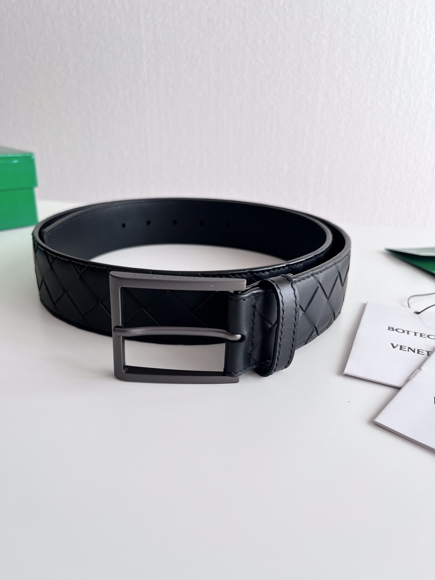 보테가 베네타 인트레치오 위빙 가죽 벨트40mm