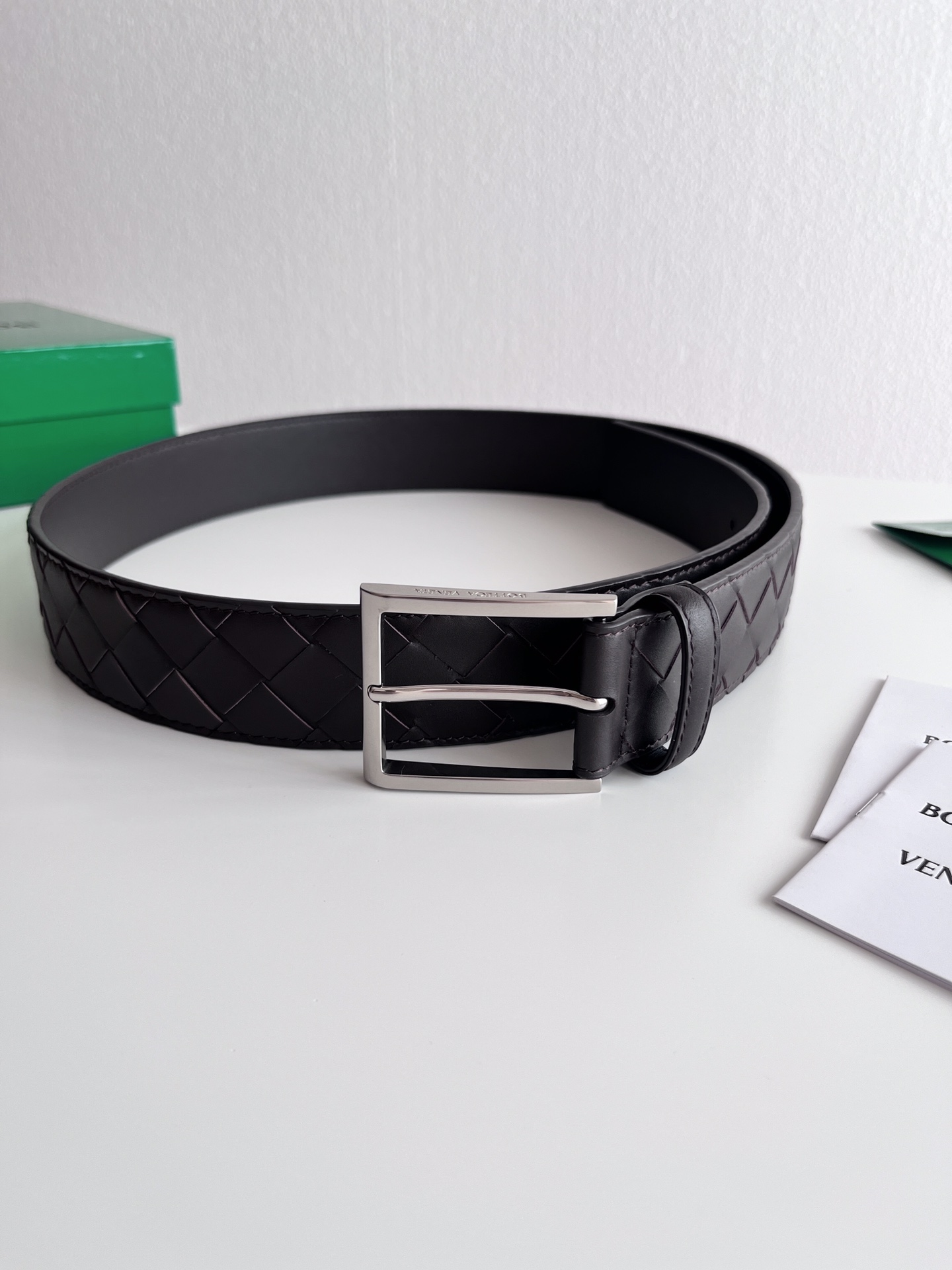 보테가 베네타 인트레치오 위빙 가죽 벨트40mm