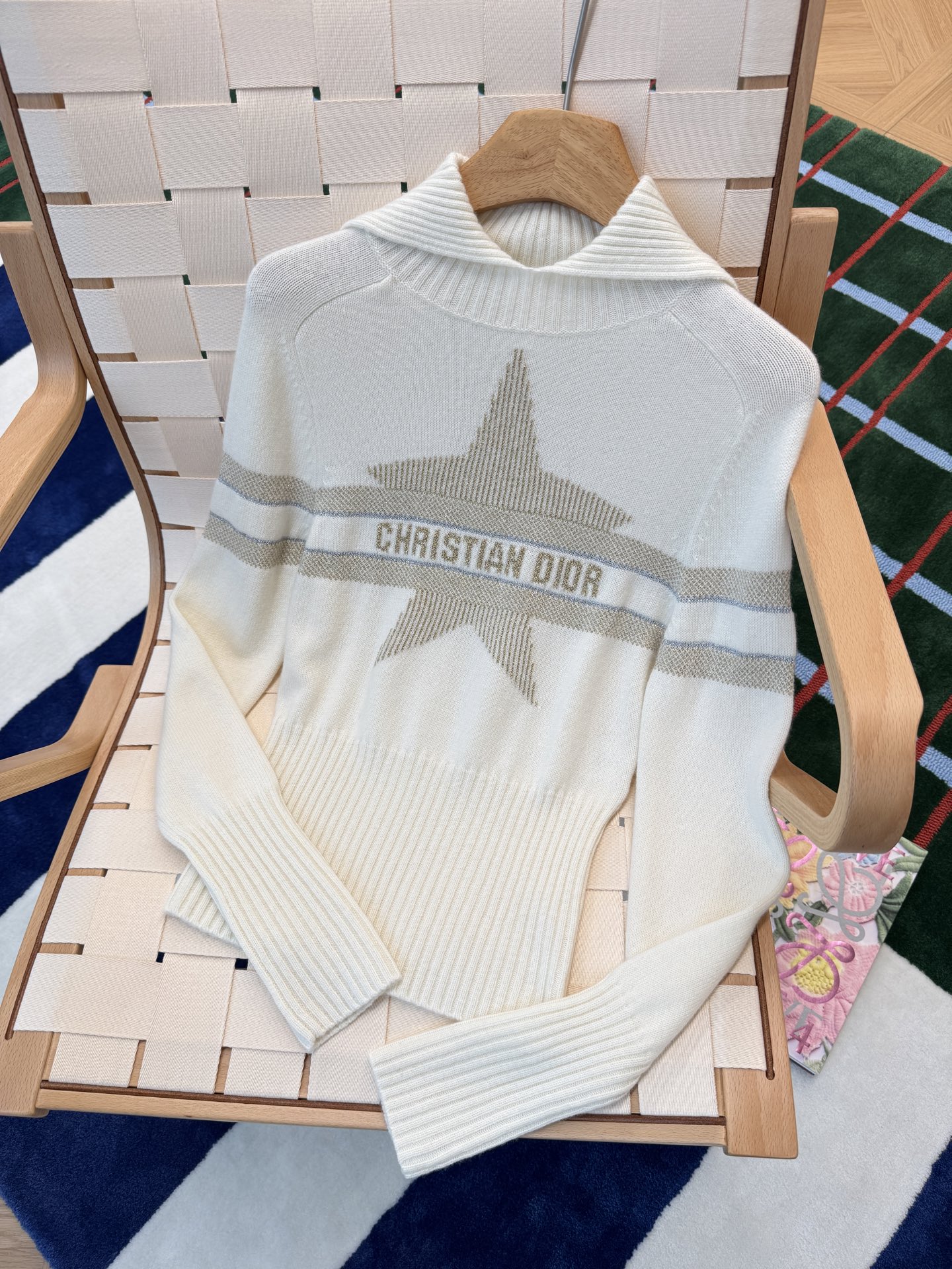 DiorAlps 모크넥 스웨터