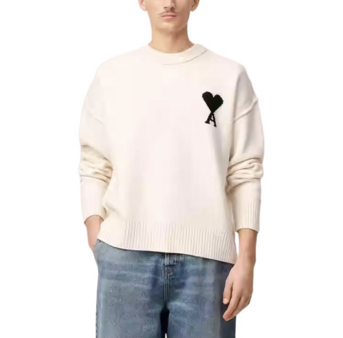 AMI Paris 아미 드 쾨흐 크루 넥 울 스웨터