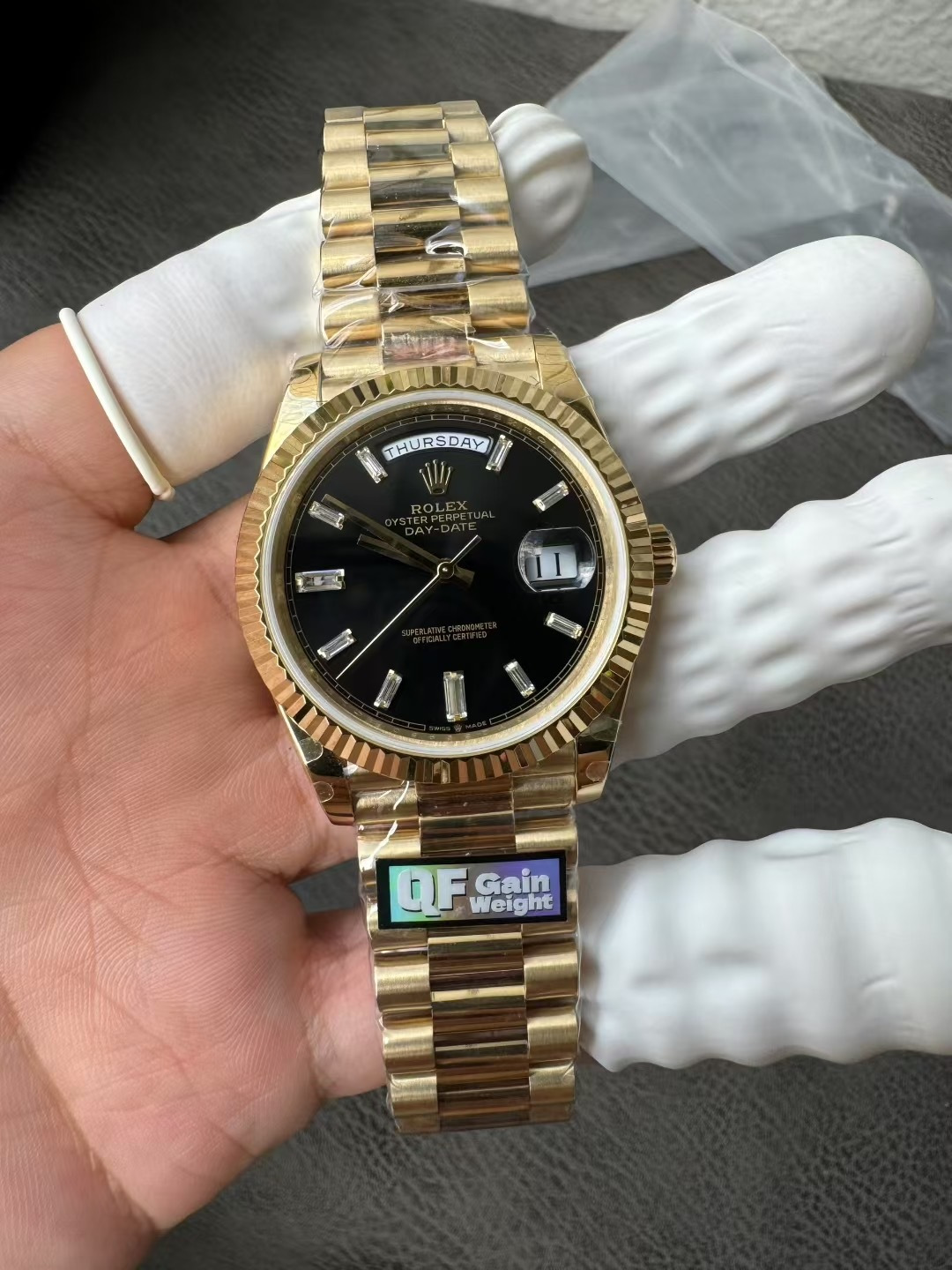 QF l 3255 무브먼트 l 40mm l 데이데이트 Day-date V8 190g