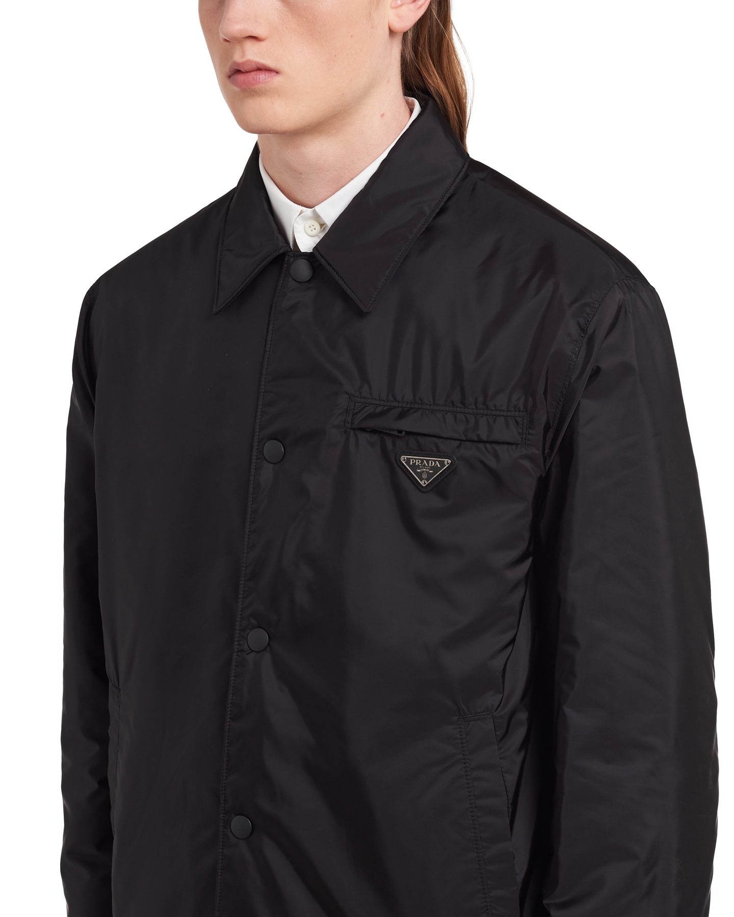 프라다 리나일론 블루종 자켓