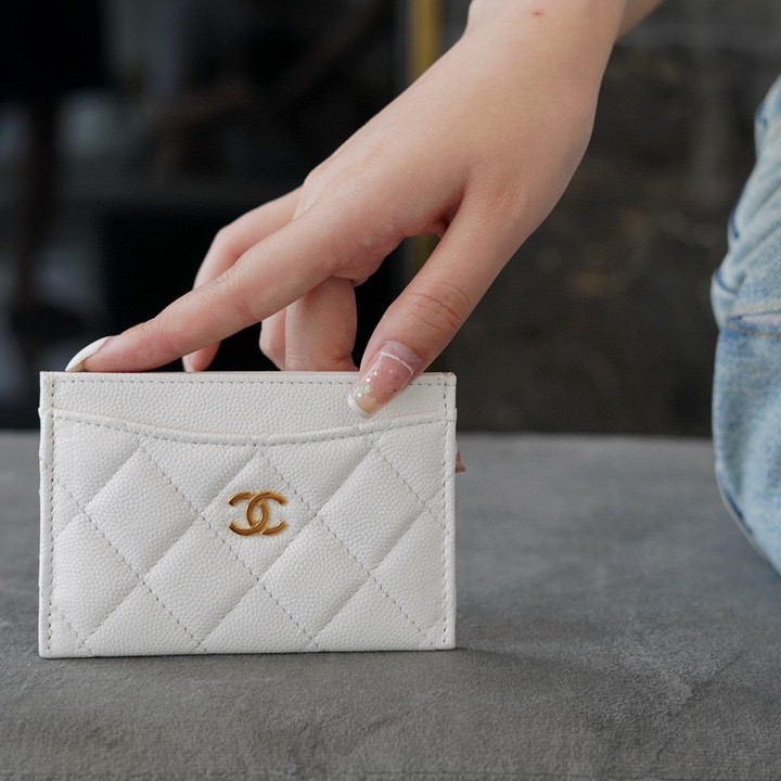 샤❤넬 클래식 카드 지갑 홀더 슬롯 AP0213