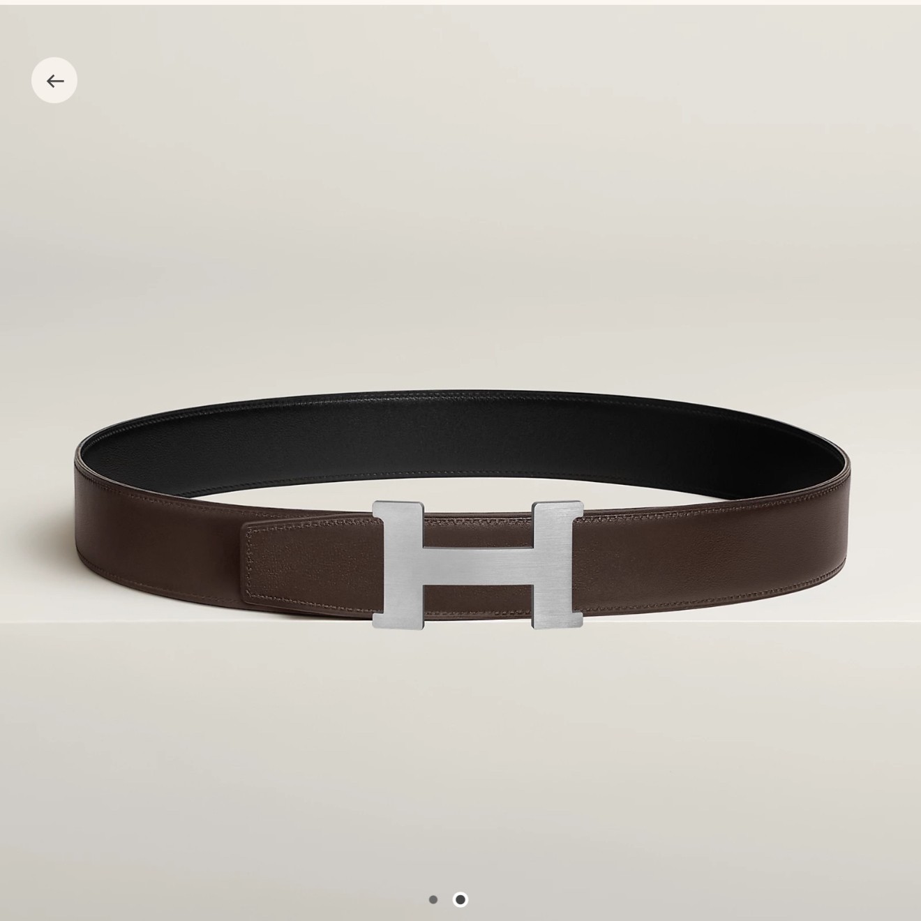 Constance 벨트 버클 & 리버서블 가죽 스트랩 38mm