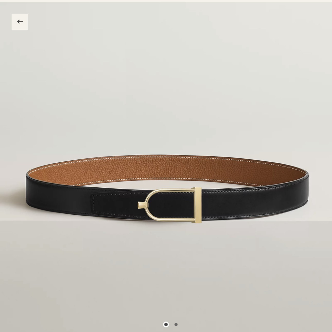 Ecrin 벨트 버클 & 리버서블 가죽 스트랩 32mm