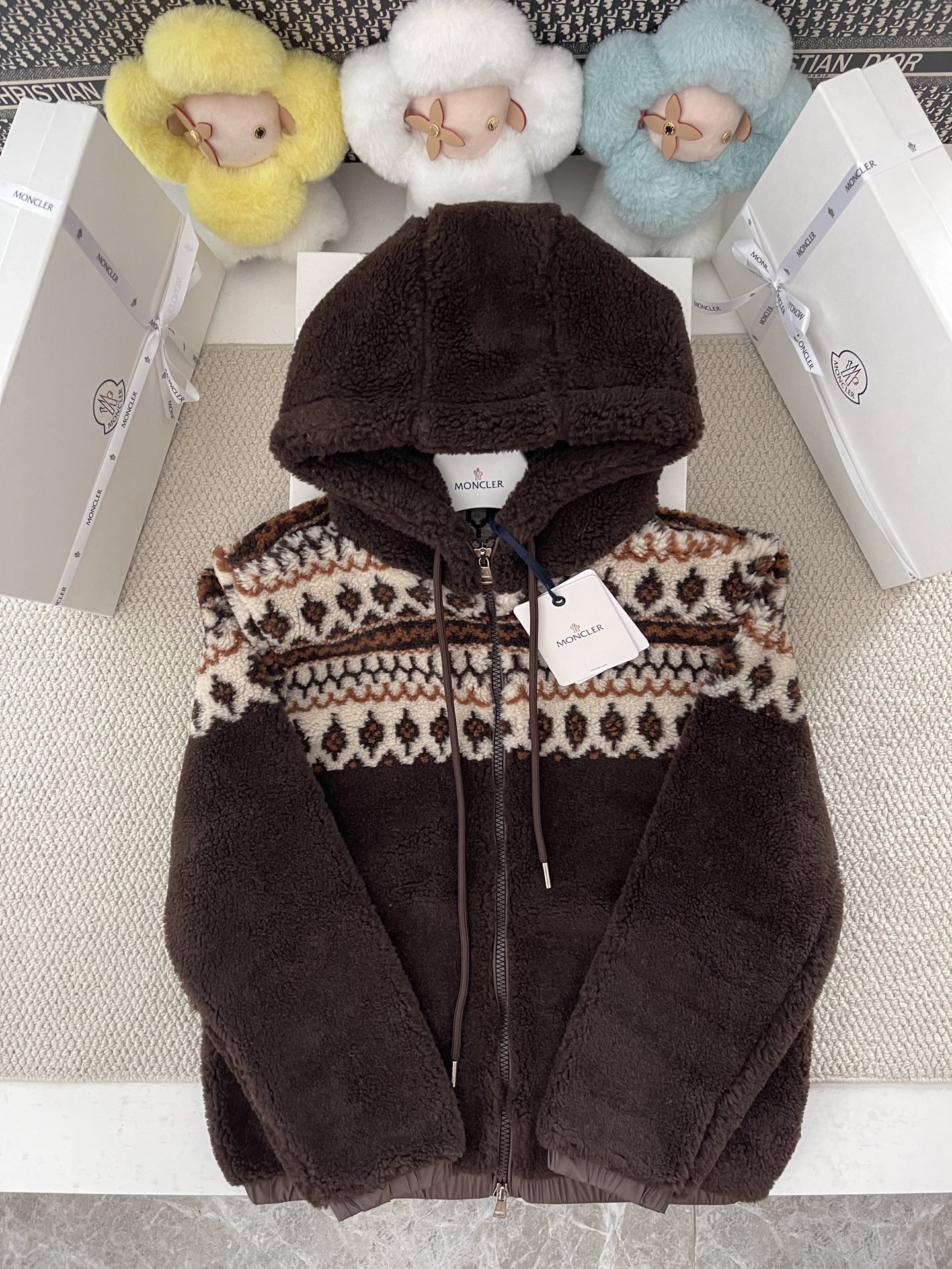 Moncler 시어링 자카드 재킷｜남녀공용