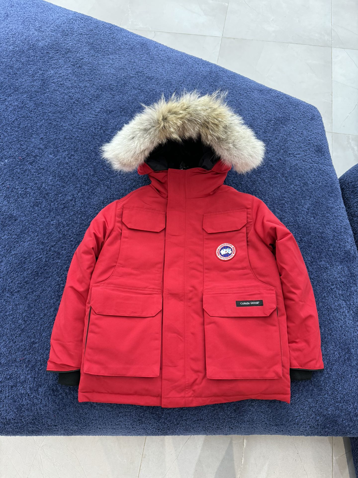 Canada Goose 키즈 Expedition 후드 파카 재킷