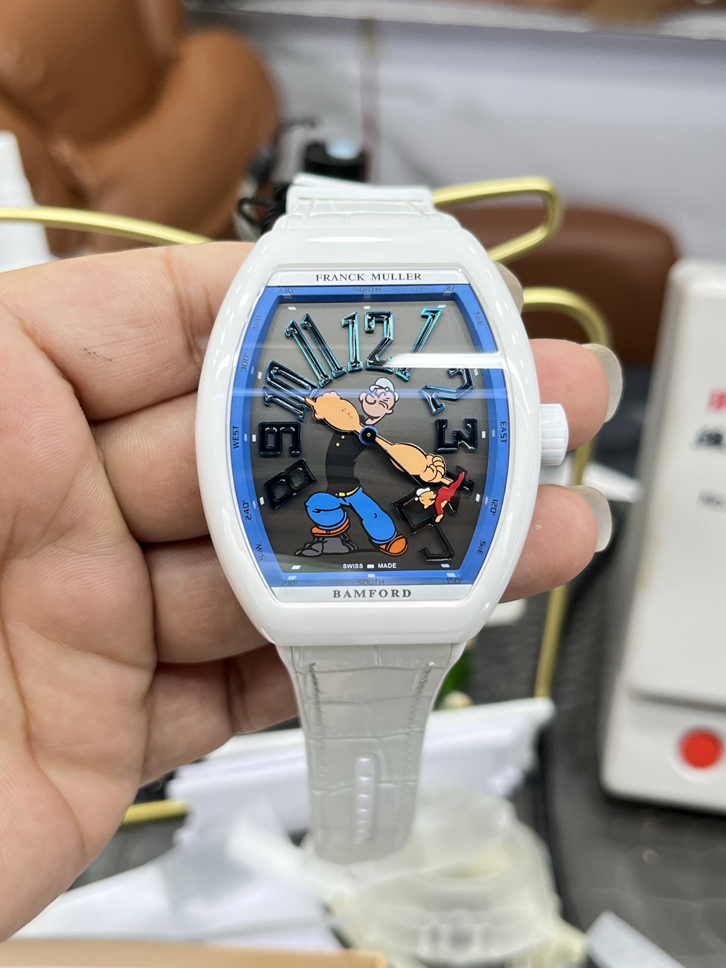 FM l 9015 l 45mm l  Franck Muller Vanguard "Beach #FR2NCK"