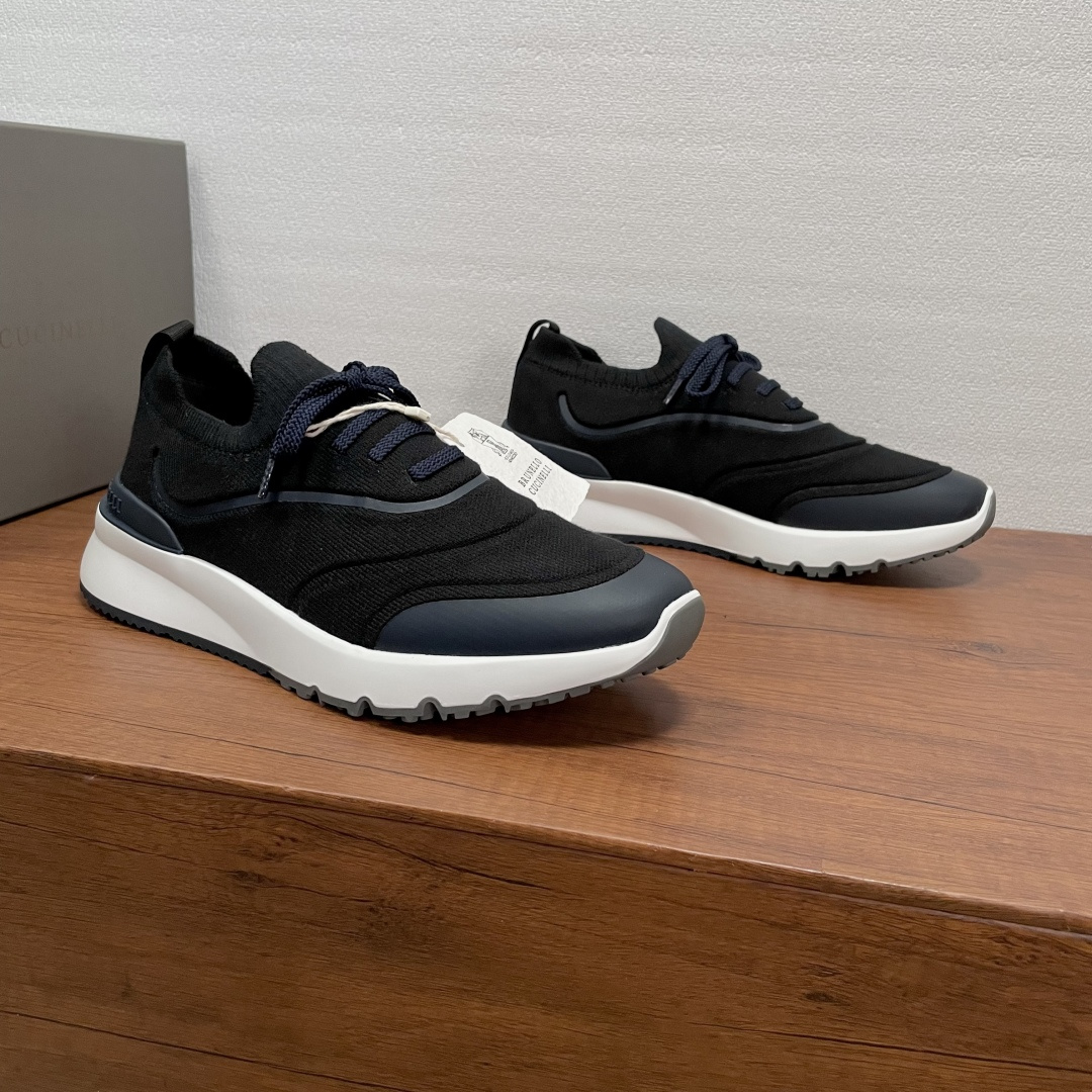 Brunello Cucinelli 니트 스니커즈