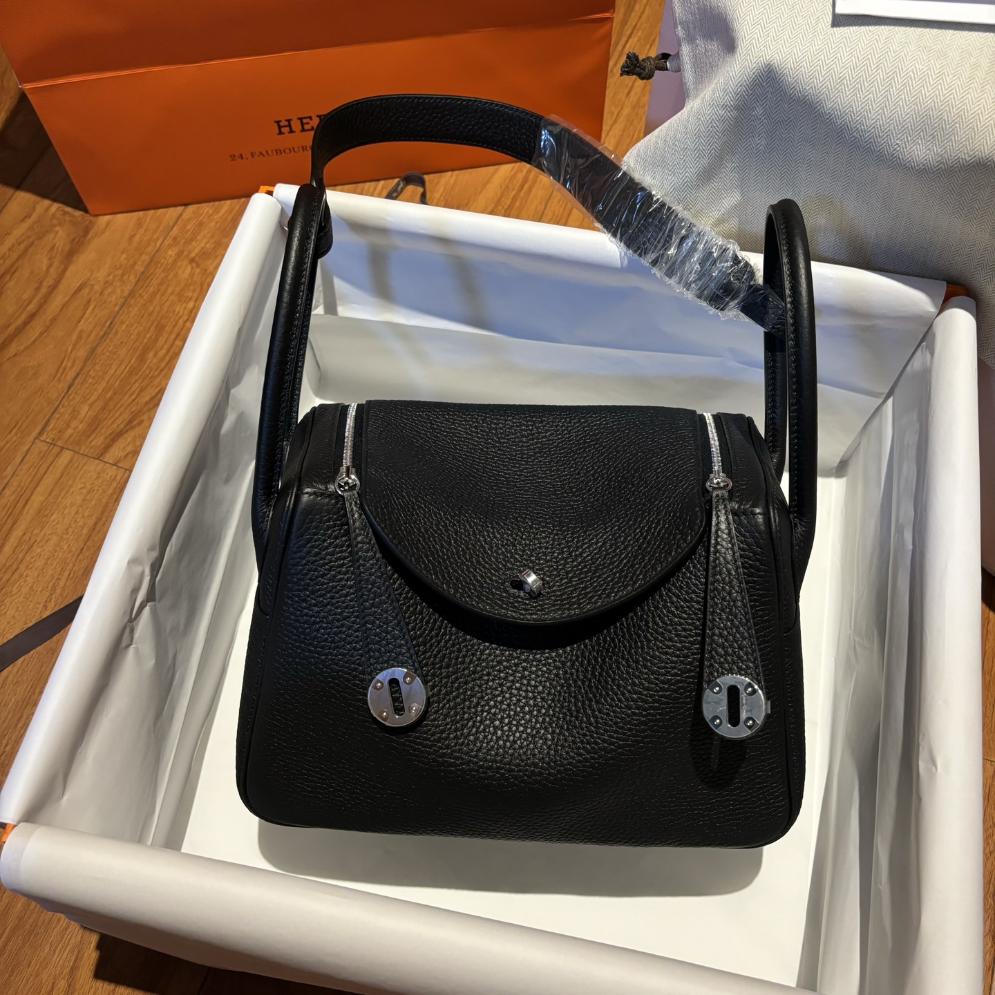 M9 Herme*  Lindy 26cm 클레멘스 가죽