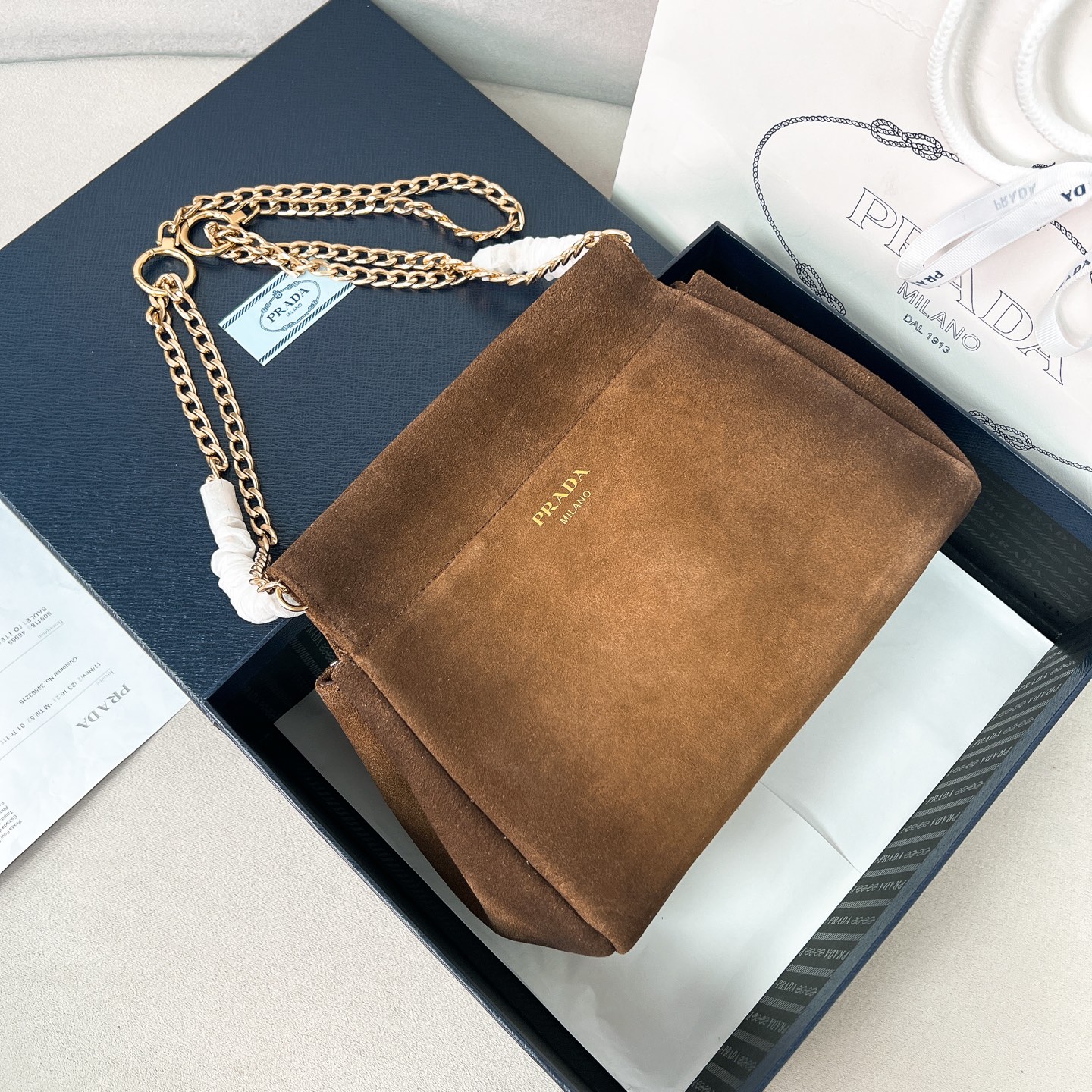 프라다 앙쉐인 가죽 미니백 1BC263  18×22cm