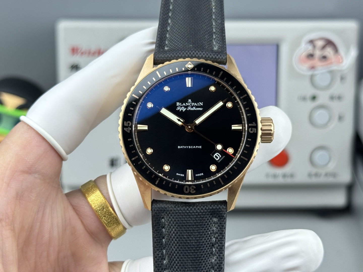 GF l cal 1315 l 43mm l 블랑팡 시계 Fifty Fathoms Bathyscaphe 5000