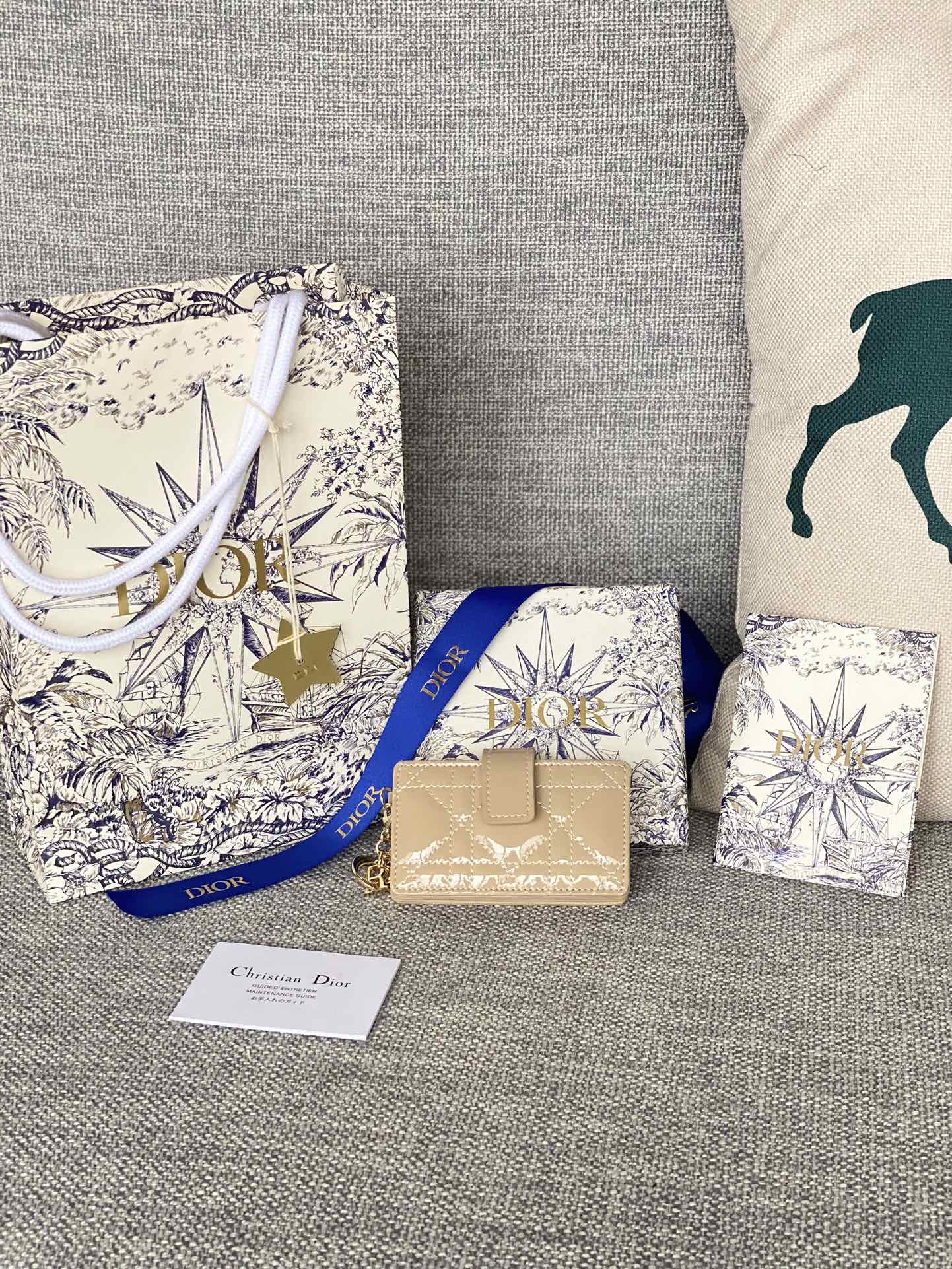 Lady Dior Jasmine 카드 지갑