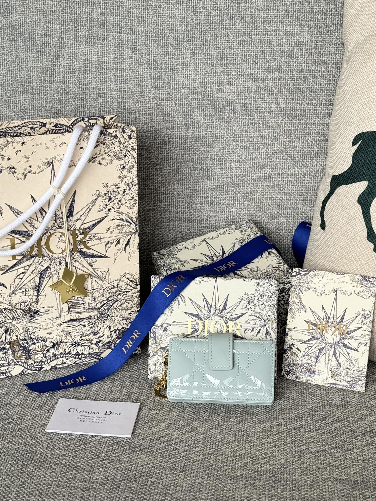 Lady Dior Jasmine 카드 지갑