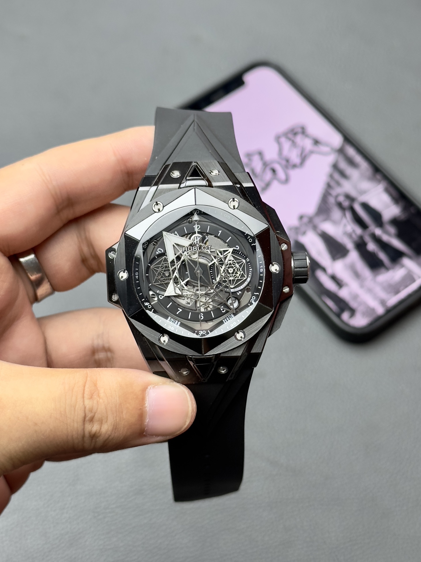 BBF  l 1240 l 45mm l  Big Bang Sang Bleu II 418.HX.2001.RX.MXM21