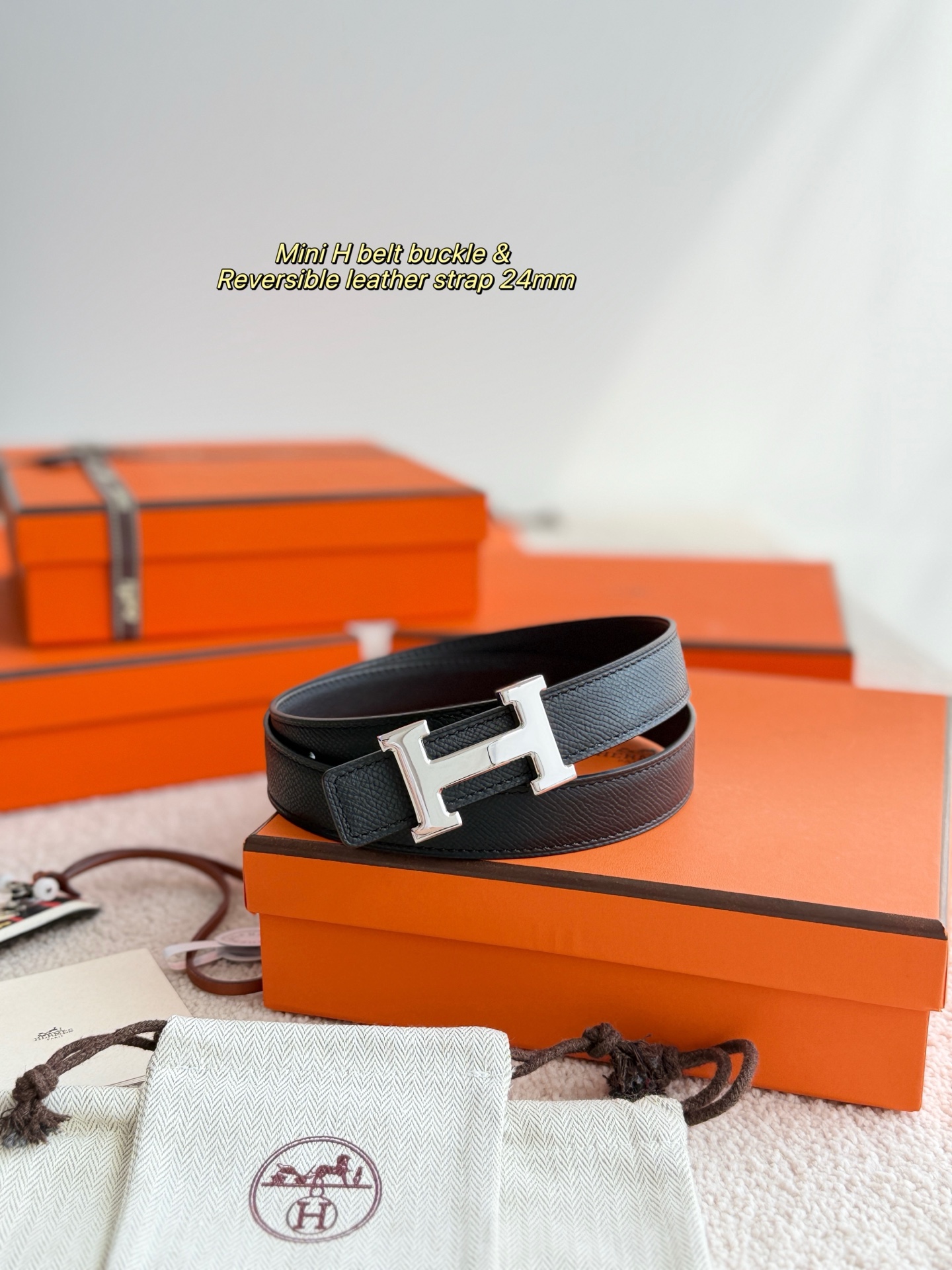 에르메스 미니 H  벨트 24mm