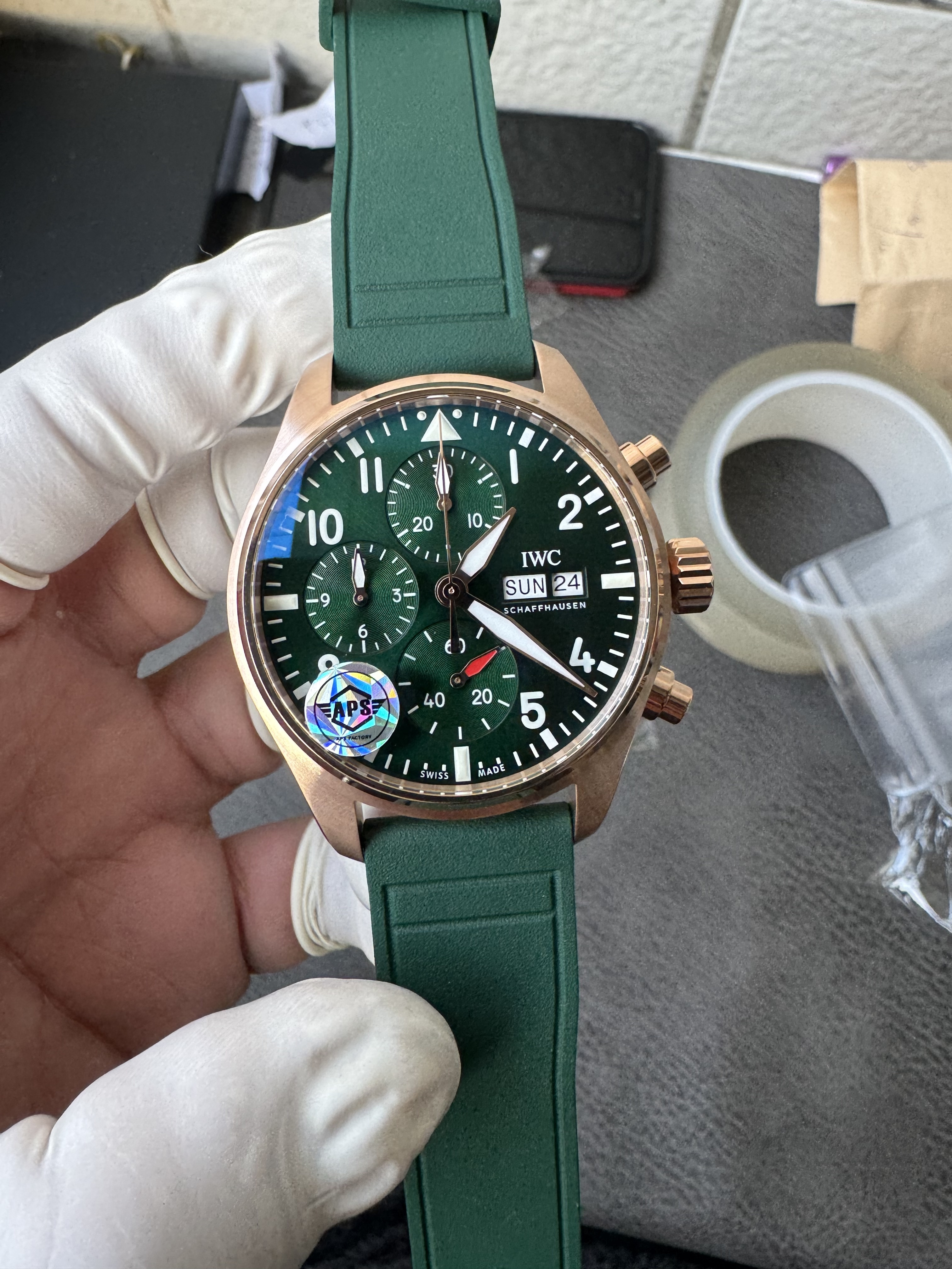 APS l Cal. 69380 l 44.5mm l IWC Pilot Chronograph Top Gun  IW389105