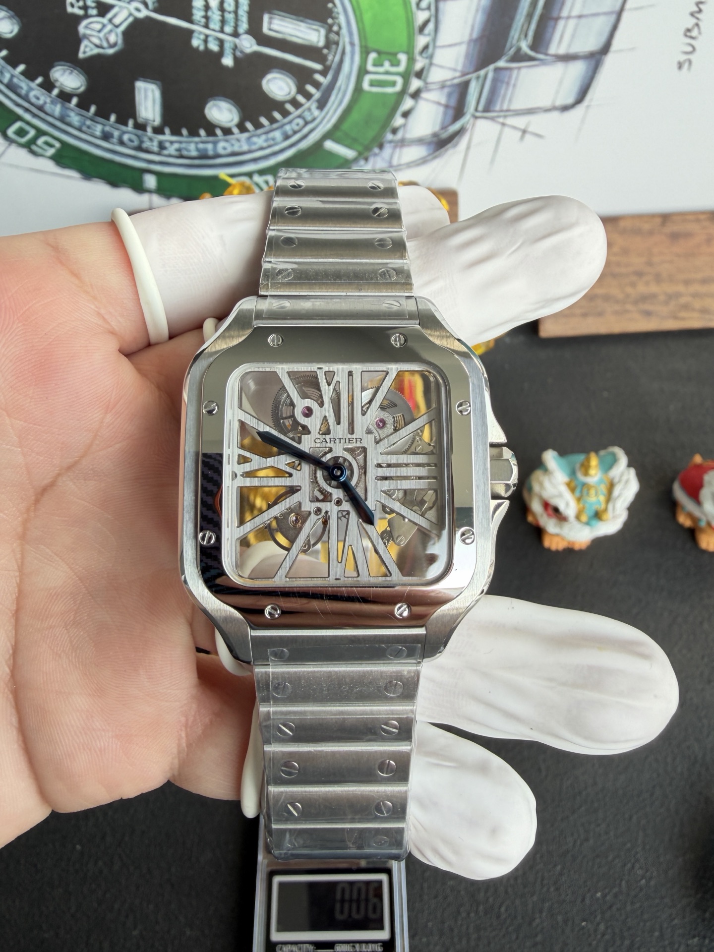 RICH l 9611MC l 39.8mm l 카르티에 산토스 WHSA0015