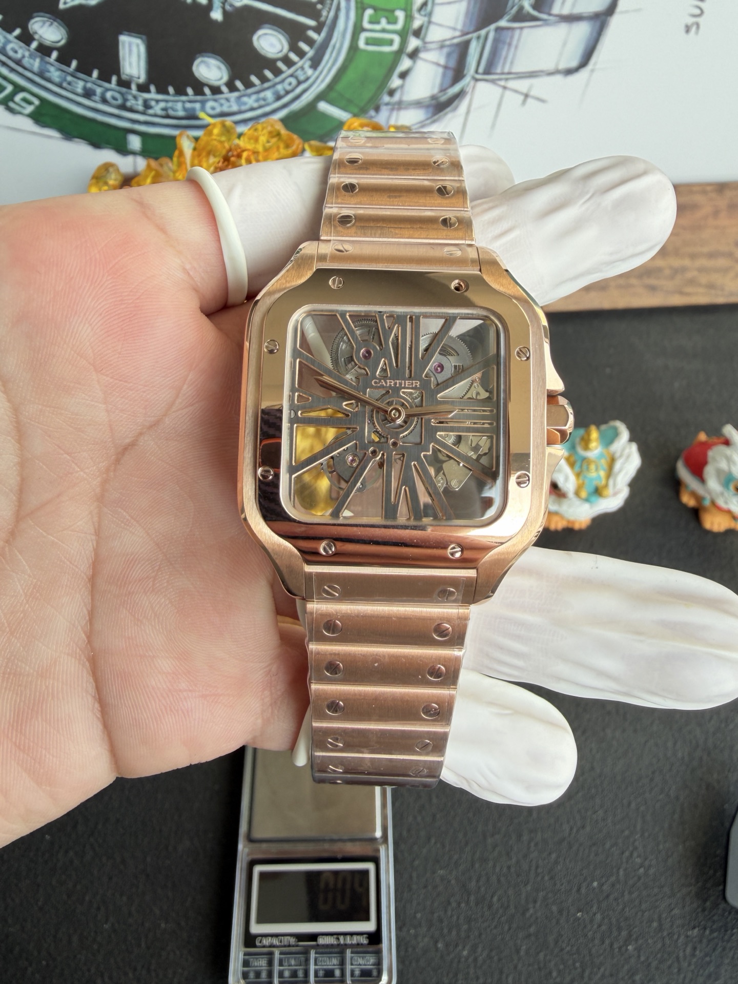 RICH l 9611MC l 39.8mm l 카르티에 산토스 WHSA0015