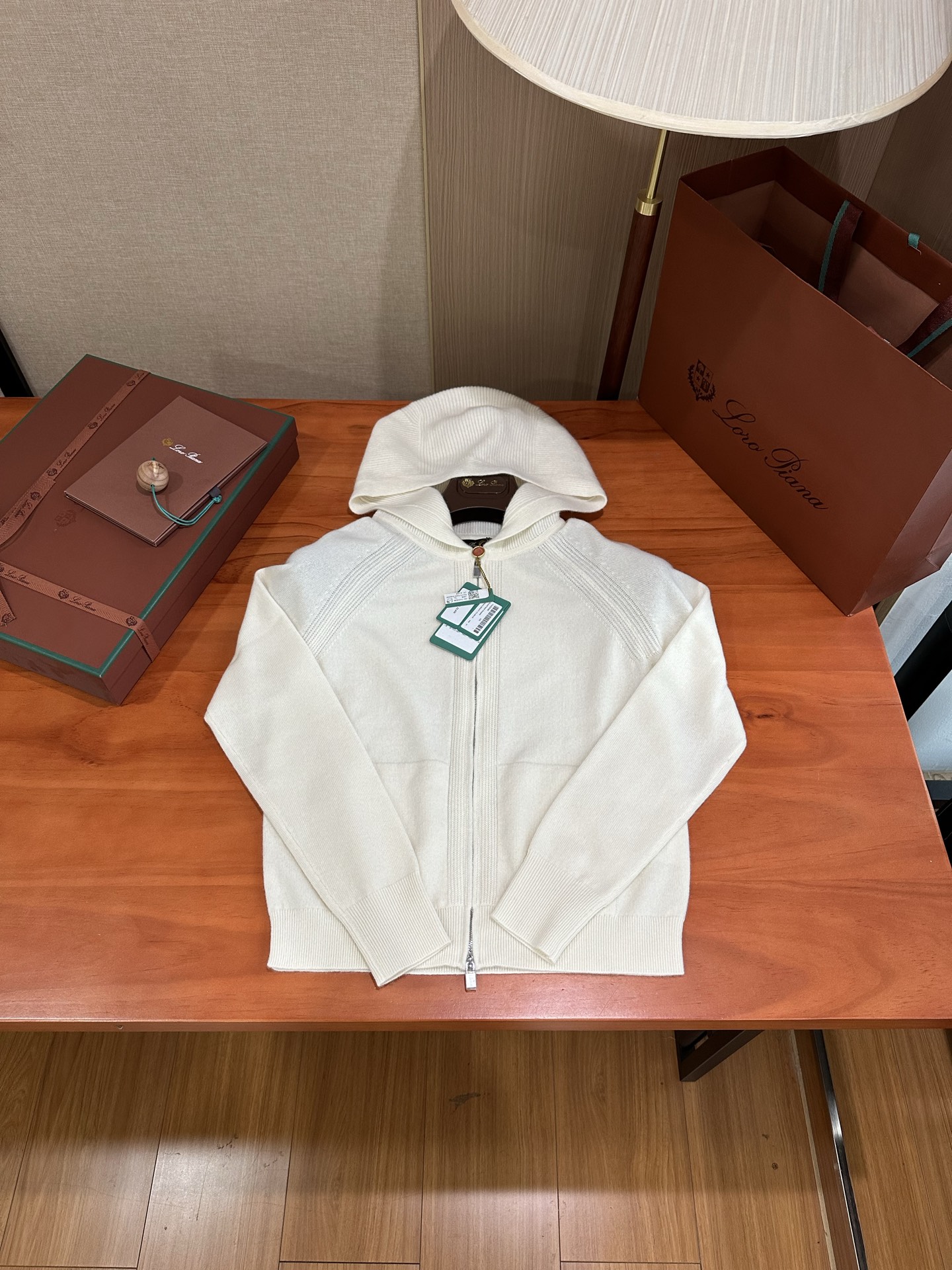 Loro Piana MERANO 캐시미어 후드 집업