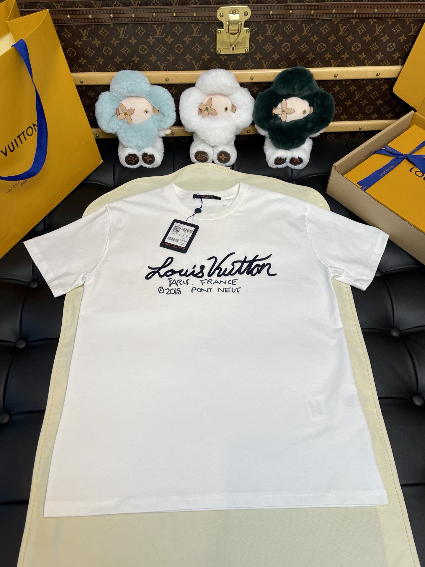 버질 아블로 LV 인사이드아웃 파리 시그니처 티셔츠 1A7XNI