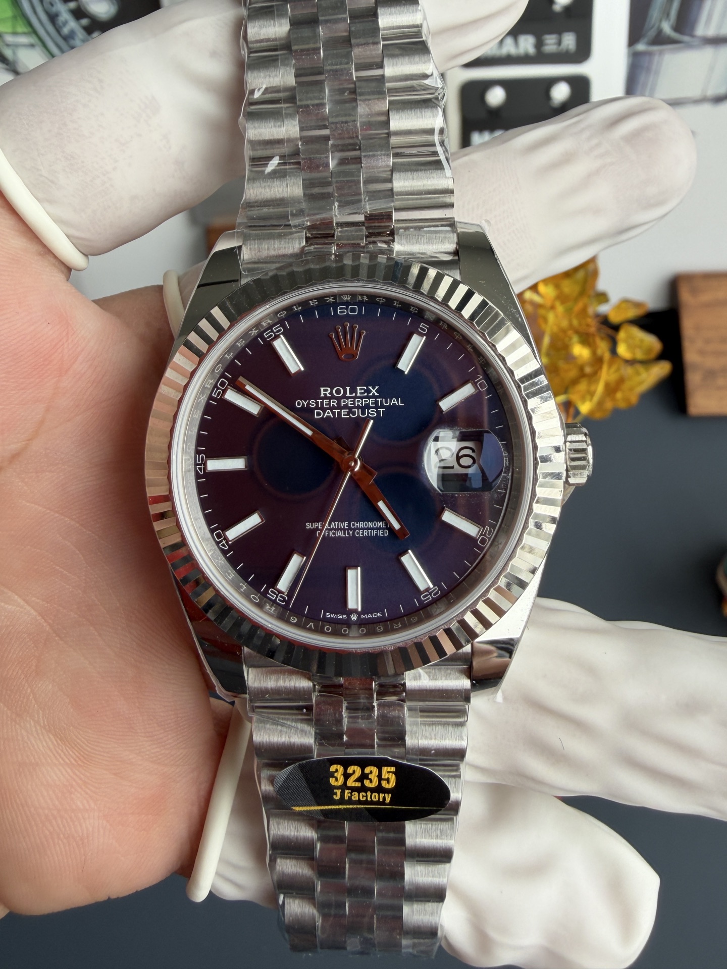 JF | 3235 무브먼트｜41mm l 롤렉스 데이트저스트 126334 프리스프렁 (Free-sprung)