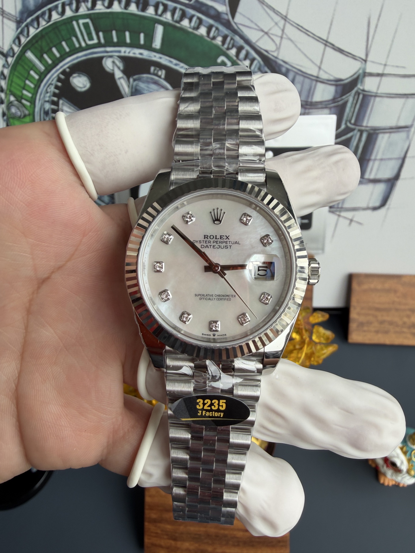 JF | 3235 무브먼트｜41mm l 롤렉스 데이트저스트 126334 프리스프렁 (Free-sprung)