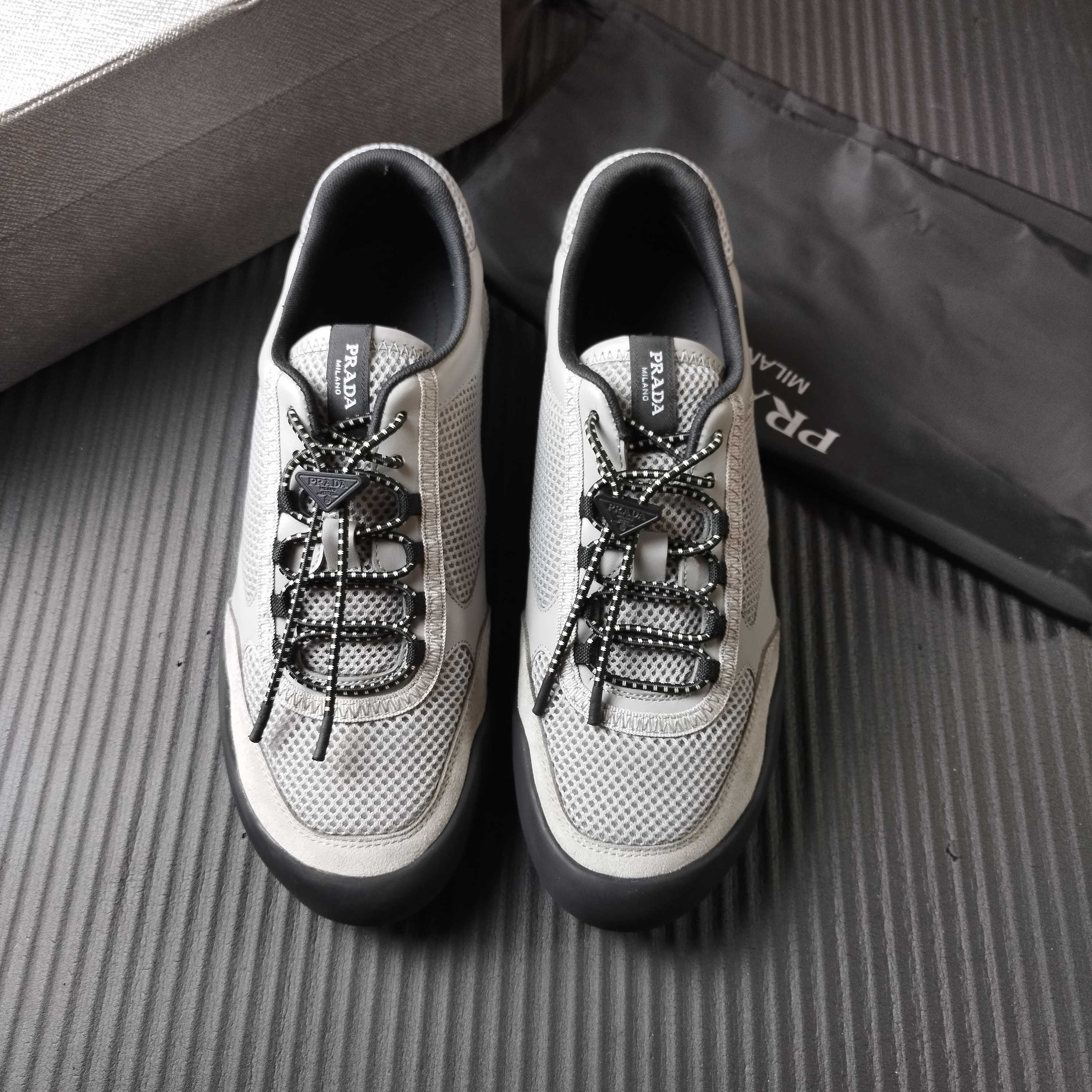 프라다 스피드락 메쉬 패브릭 스니커즈