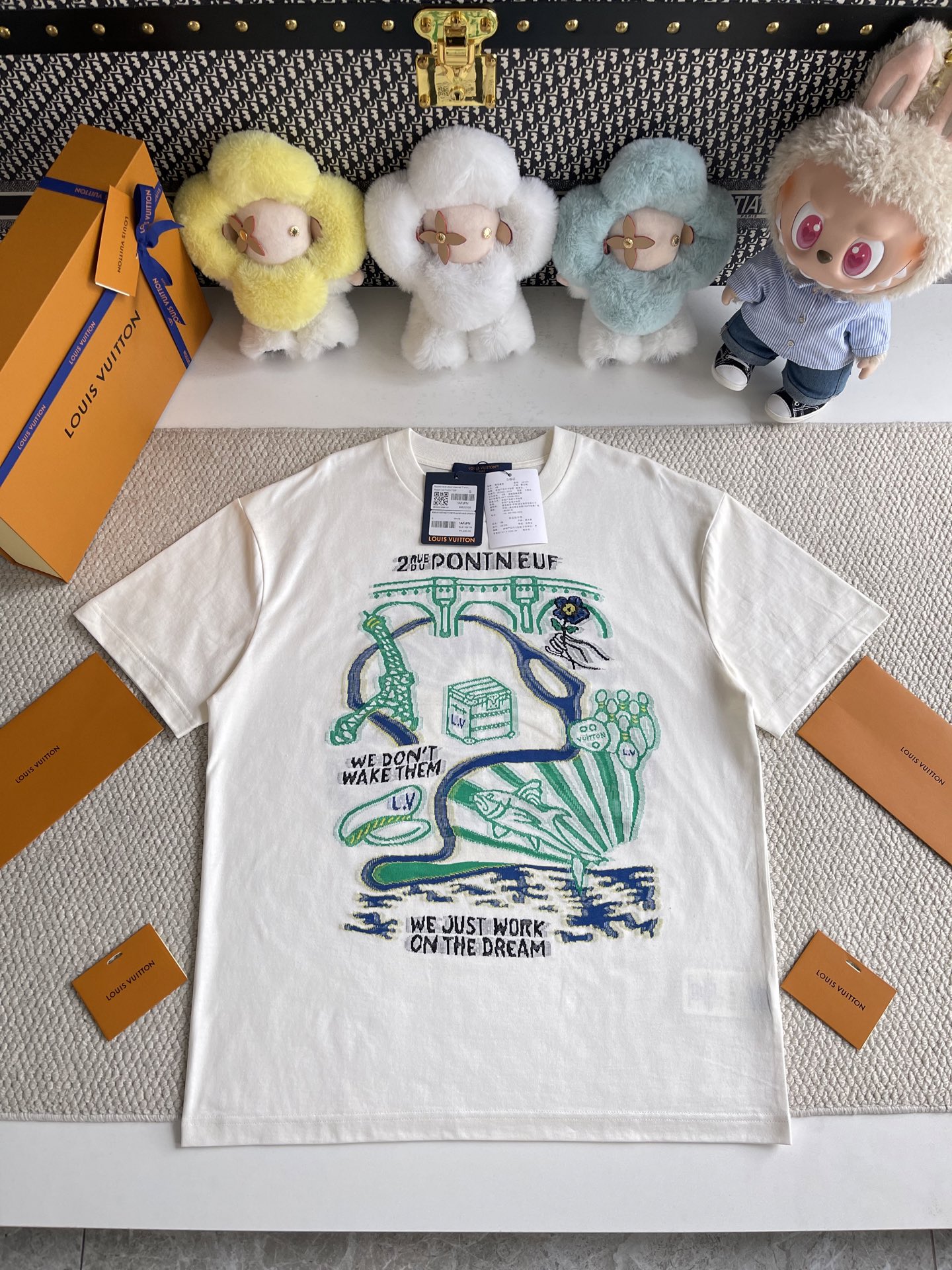 루이비통 인타르시아 그래픽 코튼 반팔 티셔츠