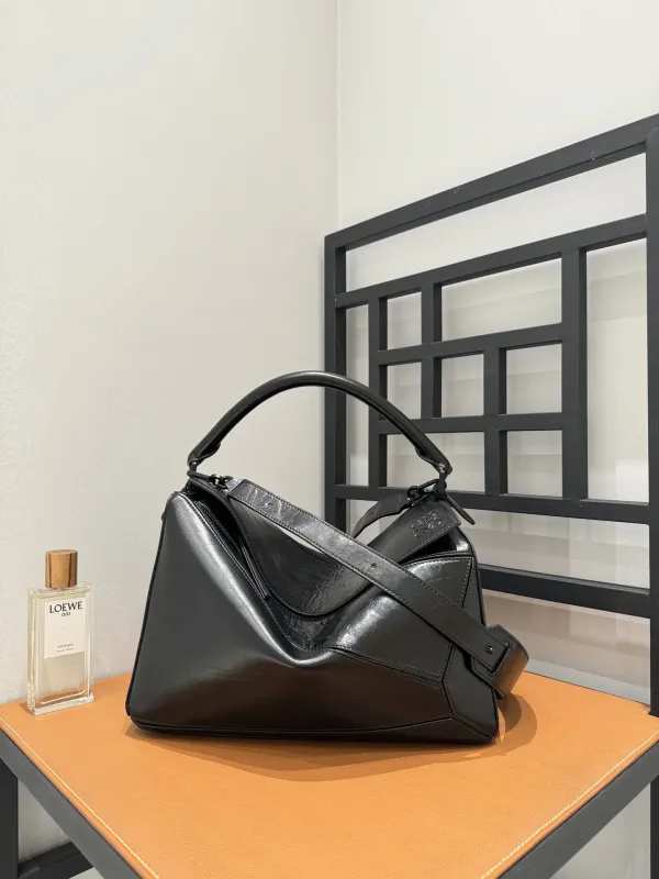 Loewe Featherlight Puzzle 라지 핸들 백 paper calf 33*14.7*21.5cm